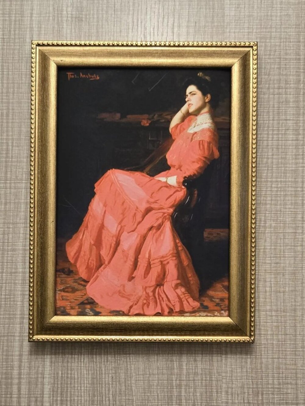 Thomas Anshutz "A Rose" Art Reproduction Print